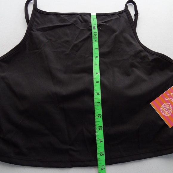 NWT Kortni Jeane 2XL Squared Up Top Black Solid - Picture 4 of 8